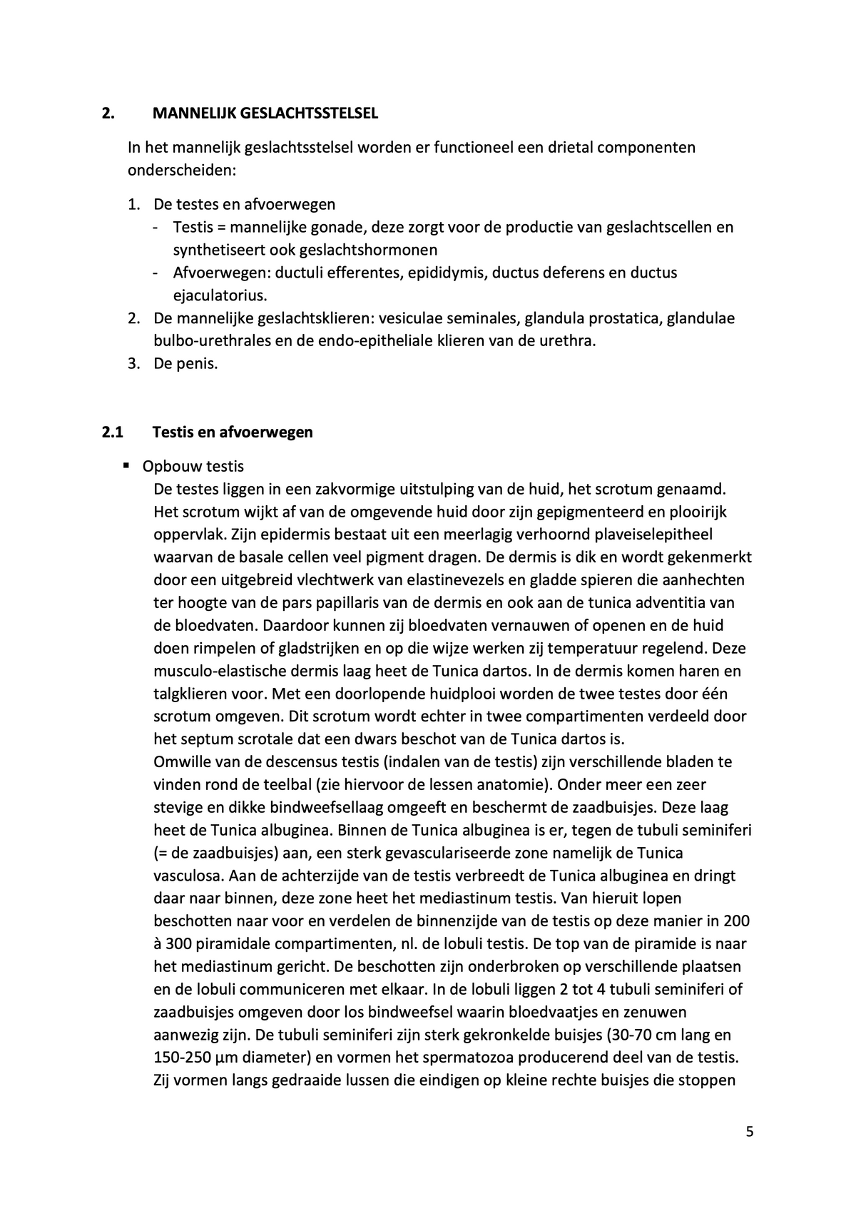 3e Bachelor: Ontwikkeling, voortplanting en verloskunde (histologie)
