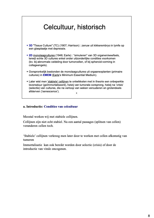 1e Bachelor: Cel II (celbiologie)