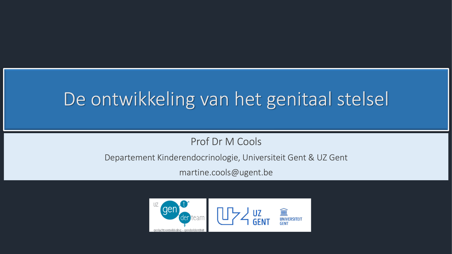 3e Bachelor: Ontwikkeling, voortplanting en verloskunde (embryologie)