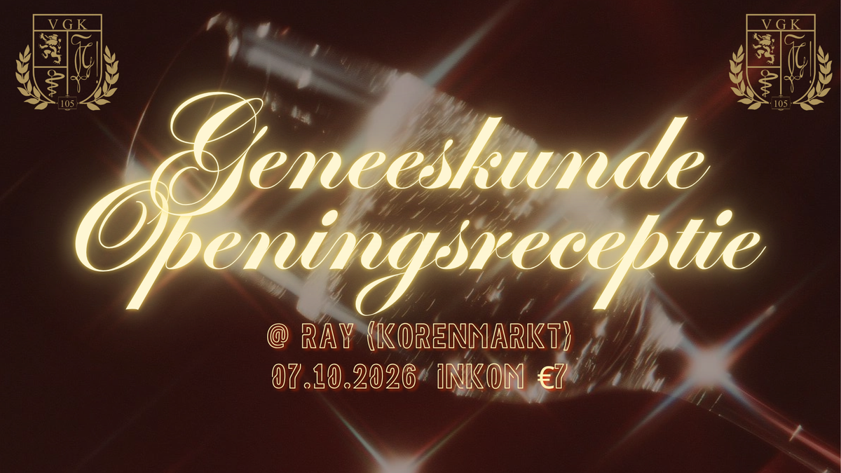 Geneeskunde openingsreceptie