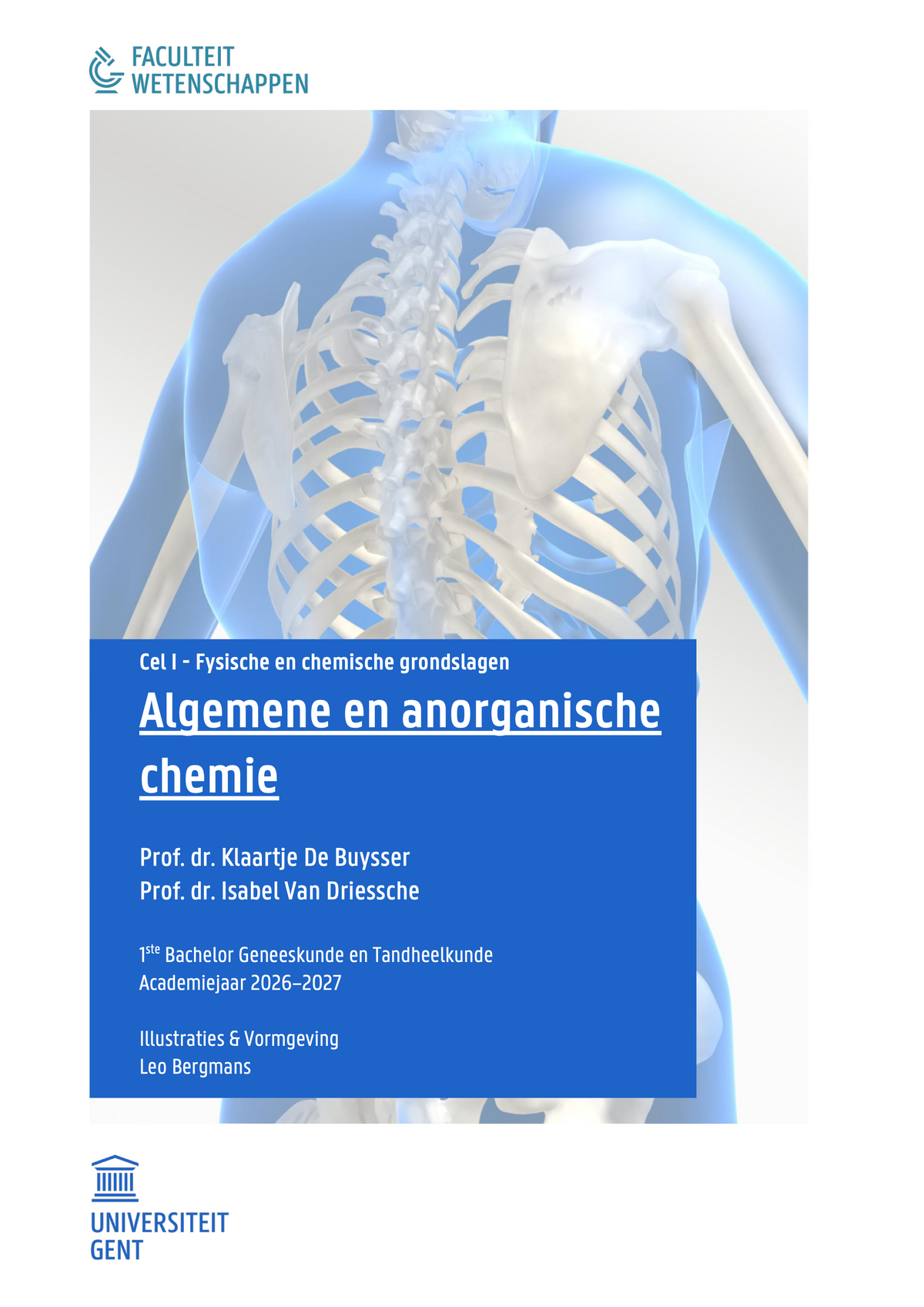 1e bachelor: Cel I (algemene chemie)