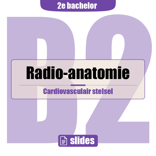 2e Bachelor: Cardiovasculair stelsel, ademhaling, nier en urinewegen (radio-anatomie)